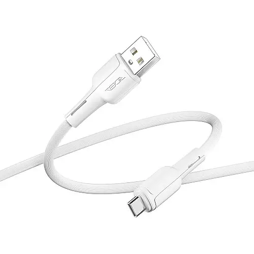 Кабель для зарядки та обміну даними USB Ridea RC-CO10 CommonPro 60W 20V/3A USB-Type C 1 м Білий