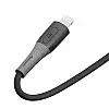 Кабель для зарядки та обміну даними USB Ridea RC-SI35 SiliconePro 12W 5V/2.4A USB-Lightning 1 м Чорний