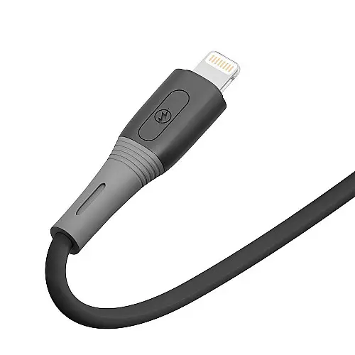 Кабель для зарядки та обміну даними USB Ridea RC-SI35 SiliconePro 12W 5V/2.4A USB-Lightning 1 м Чорний