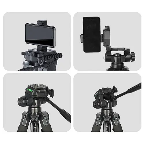 Штатив професійний універсальний 1,7м 5 кг Чорний ( 3600S )