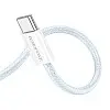 Кабель для зарядки та обміну даними USB Borofone BX103 60W/3A Type-C to Type-C 1 м Синій