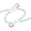 Кабель для зарядки USB Hoco X104 Source Type-C to Type-C 60W 20V/3A 1 м Голубий