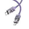 Кабель для зарядки та обміну даними USB Borofone BU42 Octavia PD27W Type-C to Lightning 1.2 м Фіолетовий