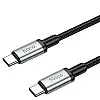 Високошвидкісний кабель для передачі даних USB Hoco US10 Type-C to Type-C USB3.0/5GB 0.5 м Чорний