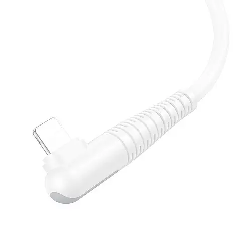 Кабель для зарядки та обміну даними USB Borofone BX105 Corriente USB-Lightning 2.4A 1 м Білий