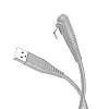 Кабель для зарядки та обміну даними USB Borofone BX105 Corriente USB-Lightning 2.4A 1 м Сірий