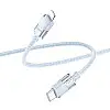 Кабель для зарядки та передачі даних USB Hoco U132 Beijing PD27W/3A Type-C to Lightning 1.2 м Голубий