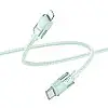 Кабель для зарядки та передачі даних USB Hoco U132 Beijing PD27W/3A Type-C to Lightning 1.2 м Зелений