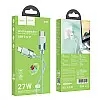 Кабель для зарядки та передачі даних USB Hoco U132 Beijing PD27W/3A Type-C to Lightning 1.2 м Зелений