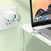 Кабель для зарядки та передачі даних USB Hoco U132 Beijing PD27W/3A Type-C to Lightning 1.2 м Зелений