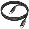 Кабель для зарядки та передачі даних USB Hoco U126 Lantern PD100W/5A Type-C to Type-C 1.2 м Black