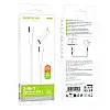 Кабель для зарядки та передачі даних USB Borofone BX104 Primo 2-in-1 60W/3A Type-C до Type-C/iP PD27W 1 м Білий