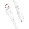 Кабель USB Hoco X93 Force швидка зарядка 240W Type-C до Type-C 1 м Білий