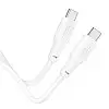 Кабель USB Hoco X93 Force швидка зарядка 240W Type-C до Type-C 1 м Білий