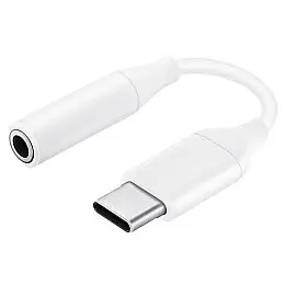 Переходник для наушників Samsung USB Type C To 3.5mm Aux Adapter Type-c 3 5 Jack Білий