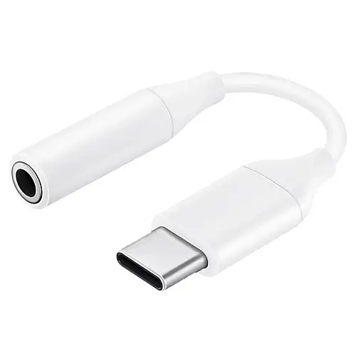Переходник для наушників Samsung USB Type C To 3.5mm Aux Adapter Type-c 3 5 Jack Білий