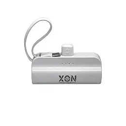 Портативная мини-батарея XON PowerBank MiniCharge 5000 mAh Lightning + USB Type-C Белый (DC5LC 6761)