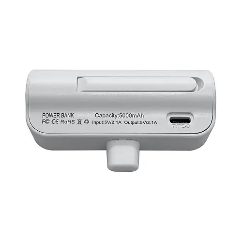 Портативная мини-батарея XON PowerBank MiniCharge 5000 mAh Lightning Белый (DC5LE 6808)