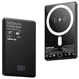 Повербанк Remax Vocard Pro Series MagSafe 20W RPP-107 5000 мАг Чорний