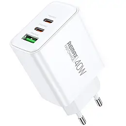 Зарядний пристрій Remax Kiddy Series GaN 40Вт 1A+2C RP-U123 EC