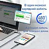 Кабель зарядки Remax Jany RC-124a USB 2.0 Type-C 2.4A Сірий 1 м