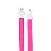 Кабель для зарядки USB Remax RC-011i 2.1A USB-LightningFlat Full Speed II 1 м Рожевий