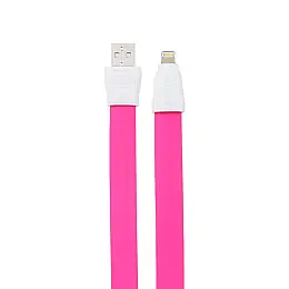 Кабель для зарядки USB Remax RC-011i 2.1A USB-LightningFlat Full Speed II 1 м Рожевий