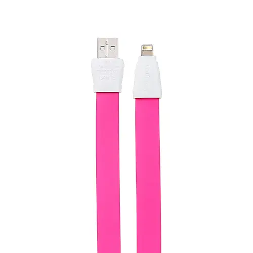 Кабель для зарядки USB Remax RC-011i 2.1A USB-LightningFlat Full Speed II 1 м Рожевий