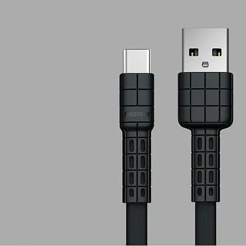 Кабель для зарядки та передачі даних Remax RC-116i Armor USB-Lightning 2.4А 1 м Black