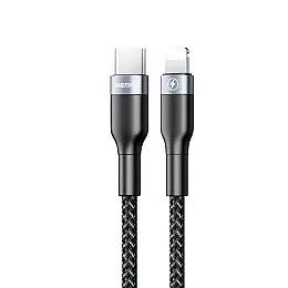 Кабель для зарядки та передачі даних Remax RC-009i Sury Series 2 18W Type C-Lightning 2A 1 м Black