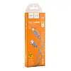 Кабель для зарядки USB Hoco X107 USB-Lightning 2.4A 1 м Сірий