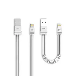 Кабель для зарядки USB Remax RC-062i Tengy 2.1А USB-Lightning 1 м 16 см 2 шт Білий