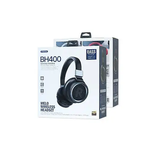 Наушники накладні бездротові з мікрофоном Proda PD-BH400 400mAh Hi-Fi Білий (00000000388)