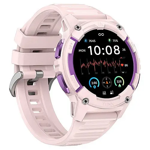 Женские смарт-часы Kospet Tank S2 GPS Pink (16983-hbr)