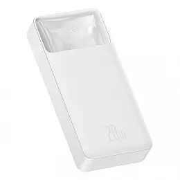 Павербанк BASEUS Bipow Digital Display 20000mAh Білий