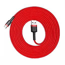 Кабель для зарядки та передачі даних BASEUS Cafule Type-C 2A 2 м Червоний