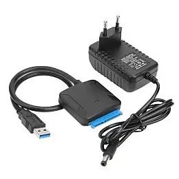 Перехідник з живленням для жорсткого диска No Brand Sata - USB 3.0 SSD HDD 2.5/3.5"