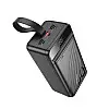 Портативное зарядное Power Bank Hoco Element J123C 3USB Type-C Lightning QC 60000 mAh черный