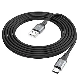 Дата кабель Hoco X92 Honest Silicone USB to Type-C 3 м Чорний (76281)