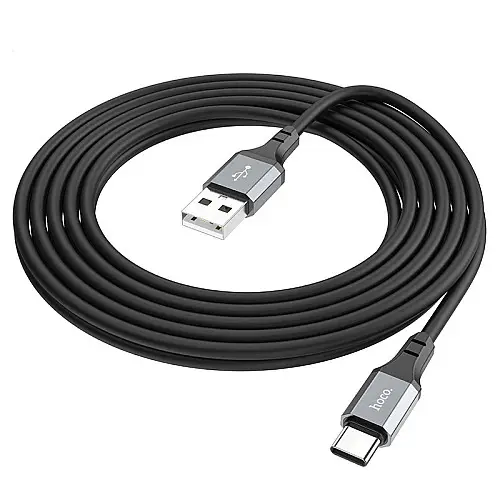 Дата кабель Hoco X92 Honest Silicone USB to Type-C 3 м Чорний (76281)