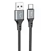 Дата кабель Hoco X92 Honest Silicone USB to Type-C 3 м Чорний (76281)