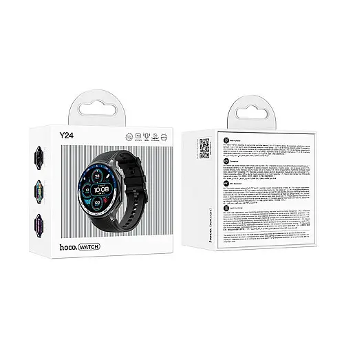 Смарт часы Hoco Y24 Smart sports watch IP67 390mAh Black (35961_3605888)