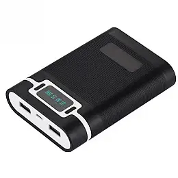 Корпус Power Bank під акумулятори Power 4x18650 макс 10000 mA Чорний (M08C225W)