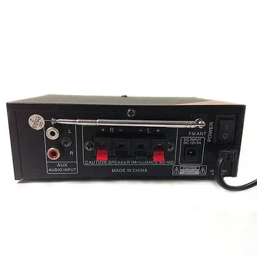 Усилювач звуку Bluetooth караоке UKC SN 666 BT Blue (007543)