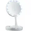 Косметическое зеркало My Foldaway Mirror для макияжа с Led подсветкой круглое настольное