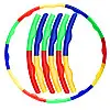 Обруч складной Хула Хуп Hula Hoop двухцветный SP-Sport FI-306