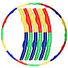 Обруч складной Хула Хуп Hula Hoop двухцветный SP-Sport FI-308