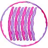 Обруч складной Хула Хуп Hula Hoop SP-Sport BARBIE FI-5948