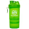 Шейкер 3-х камерный для спортивного питания SMART SHAKER SLIM FI-6388 400+100мл Зеленый