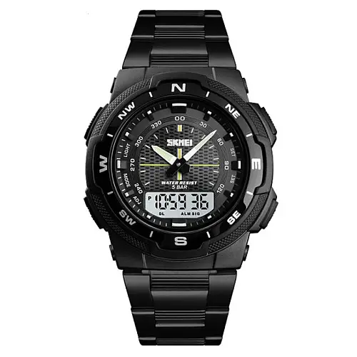 Мужські годинники Skmei 1370 Marshal Black Чорні